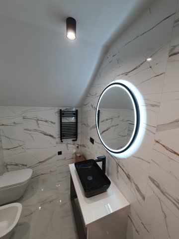 Łazienka, lustro, umywalka, wc, bidet